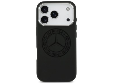 Mercedes Silicone Vintage Logo MagSafe Case for iPhone 17 Pro - Black Mercedes Silicone Vintage Logo MagSafe Case for iPhone 17 Pro - Black