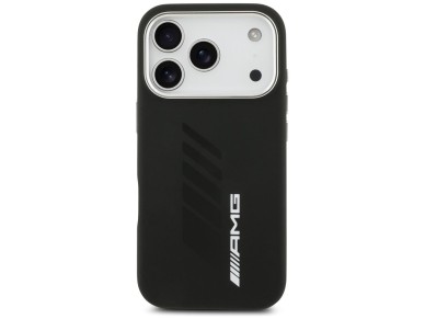 AMG Silicone Oversize Rhombs MagSafe Case for iPhone 17 Pro - Black