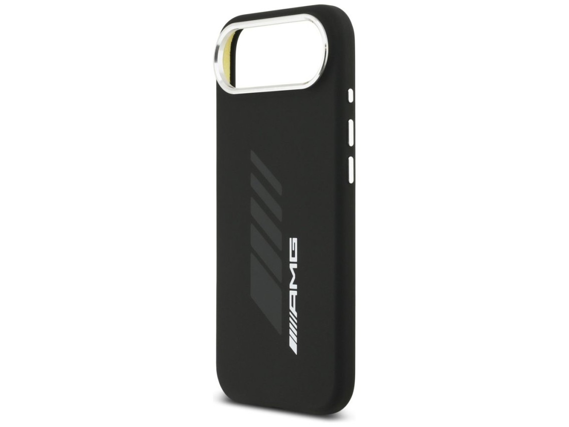 Capa AMG de silicone com losangos grandes e MagSafe para iPhone Air - Preta