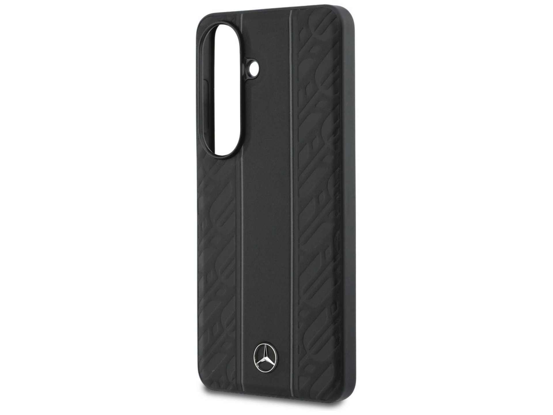 Mercedes Laurel Leaves Vertical Stripes MagSafe Case for Samsung Galaxy S26 - Black