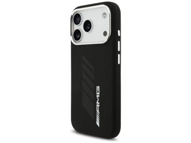 AMG Silicone Oversize Rhombs MagSafe Case for iPhone 17 Pro - Black
