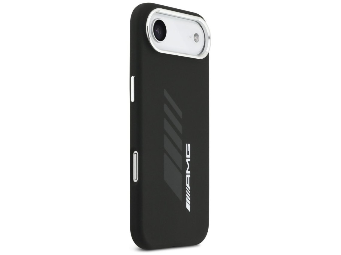 Capa AMG de silicone com losangos grandes e MagSafe para iPhone Air - Preta