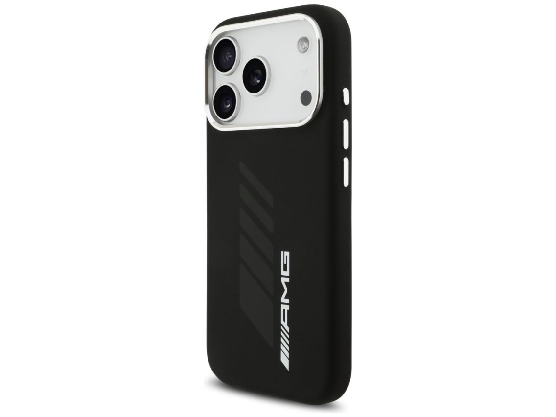 AMG Silicone Oversize Rhombs MagSafe Case for iPhone 17 Pro - Black
