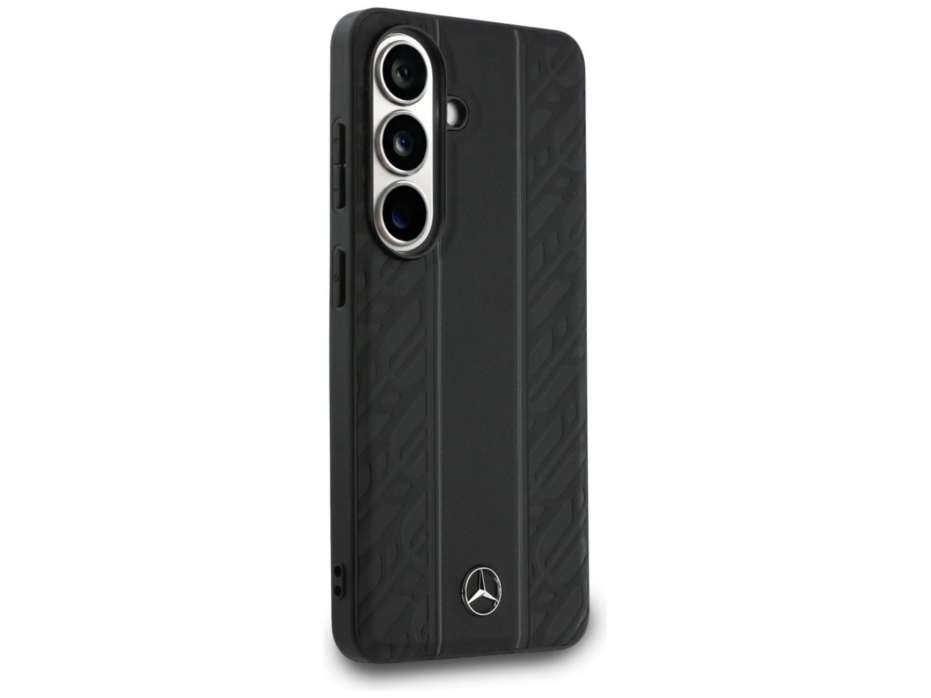 Mercedes Laurel Leaves Vertical Stripes MagSafe Case for Samsung Galaxy S26 - Black