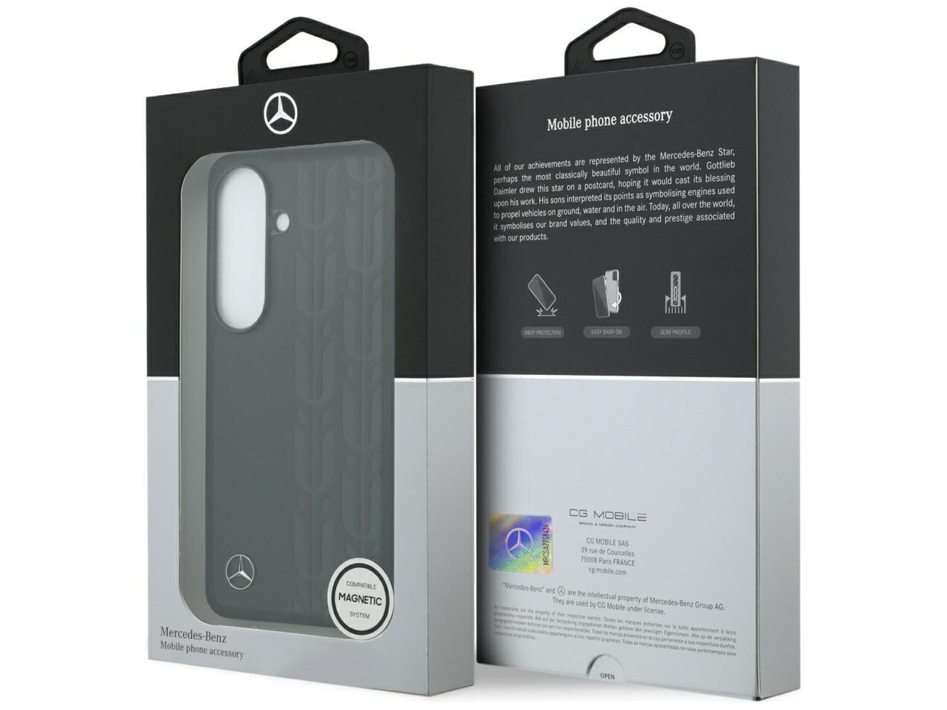 Mercedes Laurel Leaves MagSafe Case for Samsung Galaxy S26 - Black