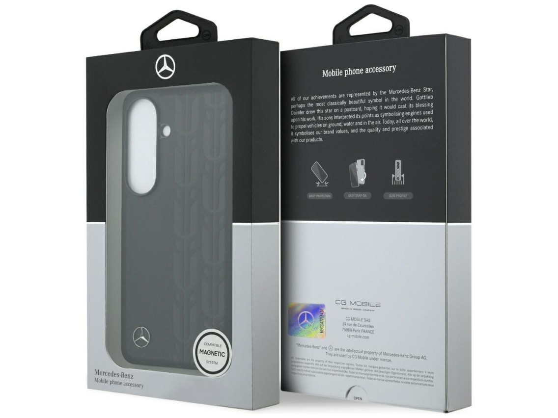 Mercedes Laurel Leaves MagSafe Case for Samsung Galaxy S26 - Black