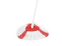 Vileda Turbo 2-in-1 Refill for Microfiber Rotary Mop, White and Red Vileda Turbo 2-in-1 Refill for Microfiber Rotary Mop, White and Red