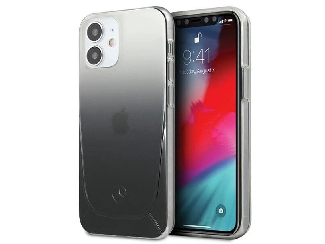 Mercedes Transparent Line Case for iPhone 12 mini - Black