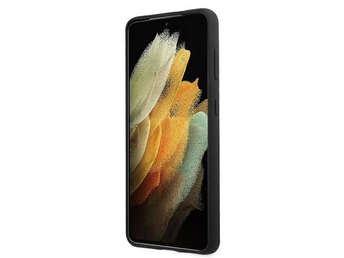 Capa de silicone Mercedes Line para Samsung Galaxy S21 - Preta
