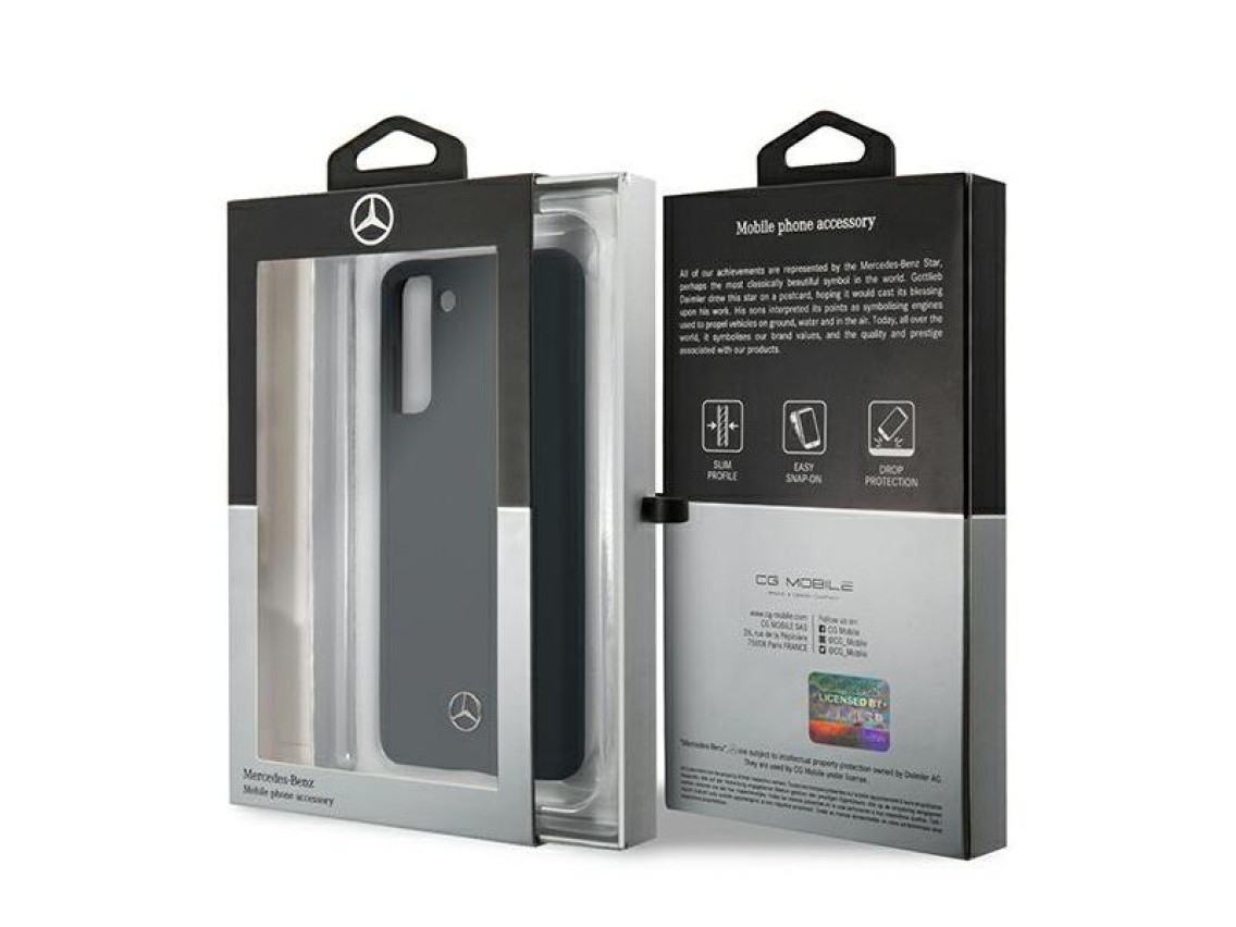 Funda de silicona Mercedes Line para Samsung Galaxy S21 - Azul