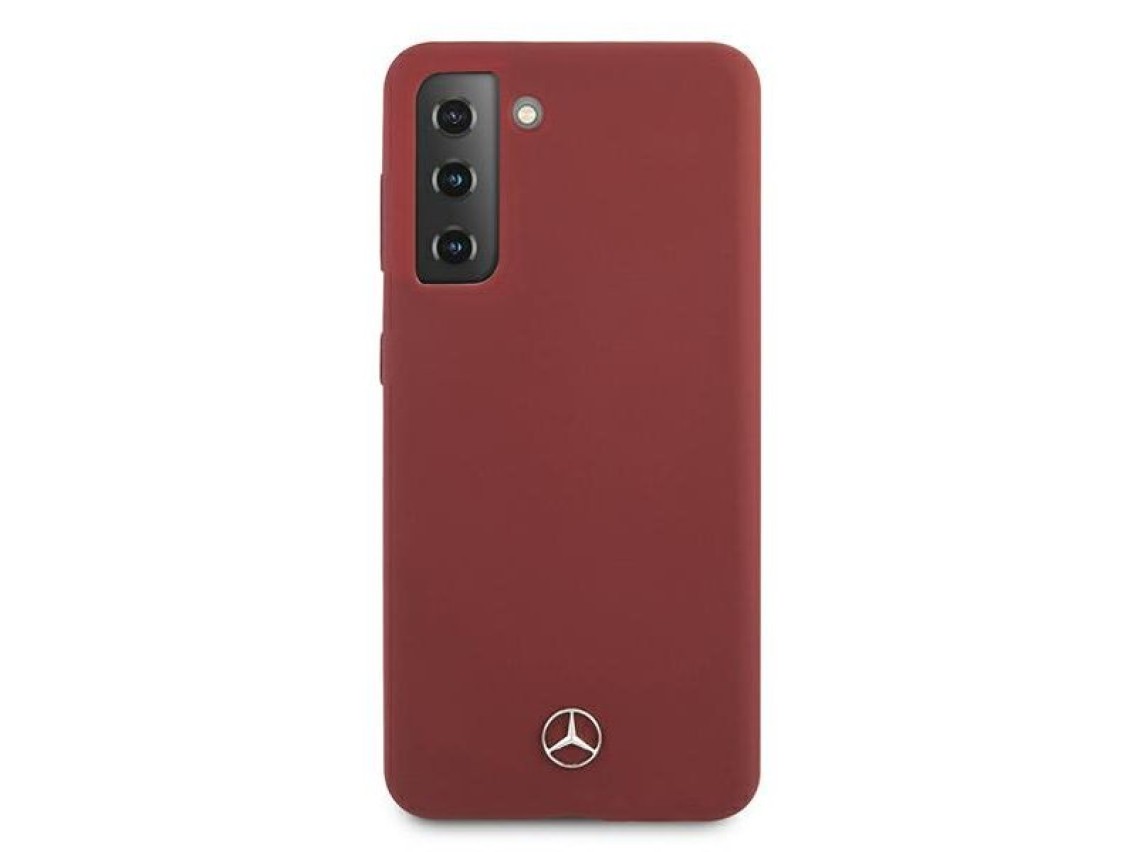 Capa de silicone Mercedes Line para Samsung Galaxy S21 - Vermelha