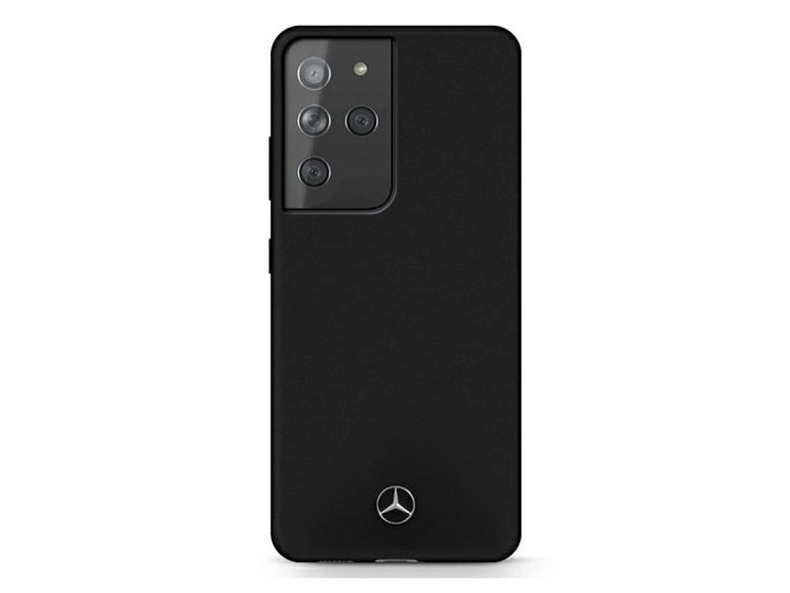 Mercedes Silicone Line Case for Samsung Galaxy S21 Ultra - Black