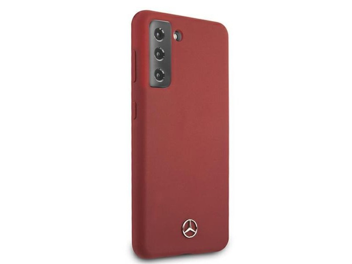 Funda de silicona Mercedes Line para Samsung Galaxy S21+ - Roja