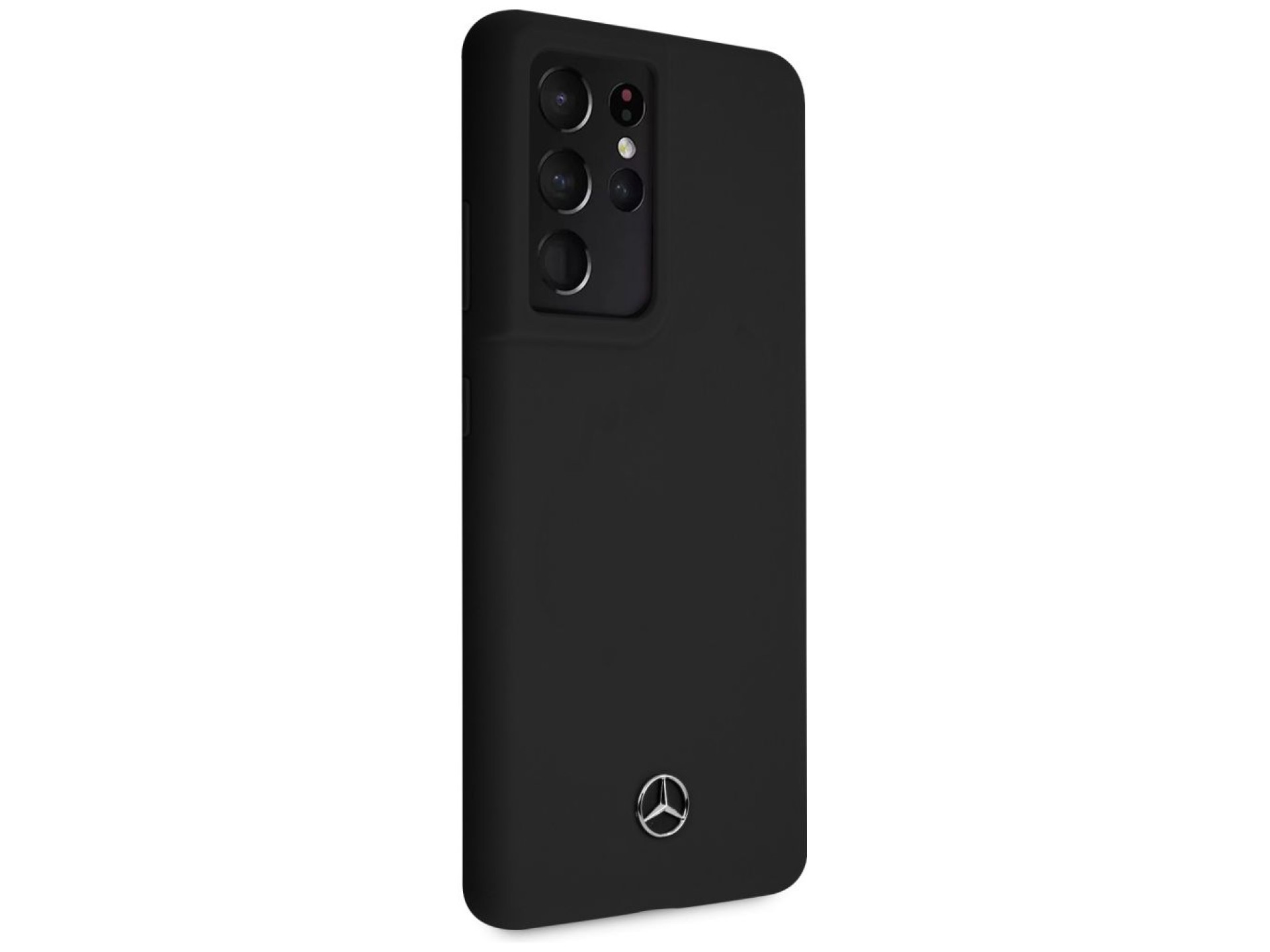 Capa de silicone Mercedes Line para Samsung Galaxy S21 Ultra - Preta