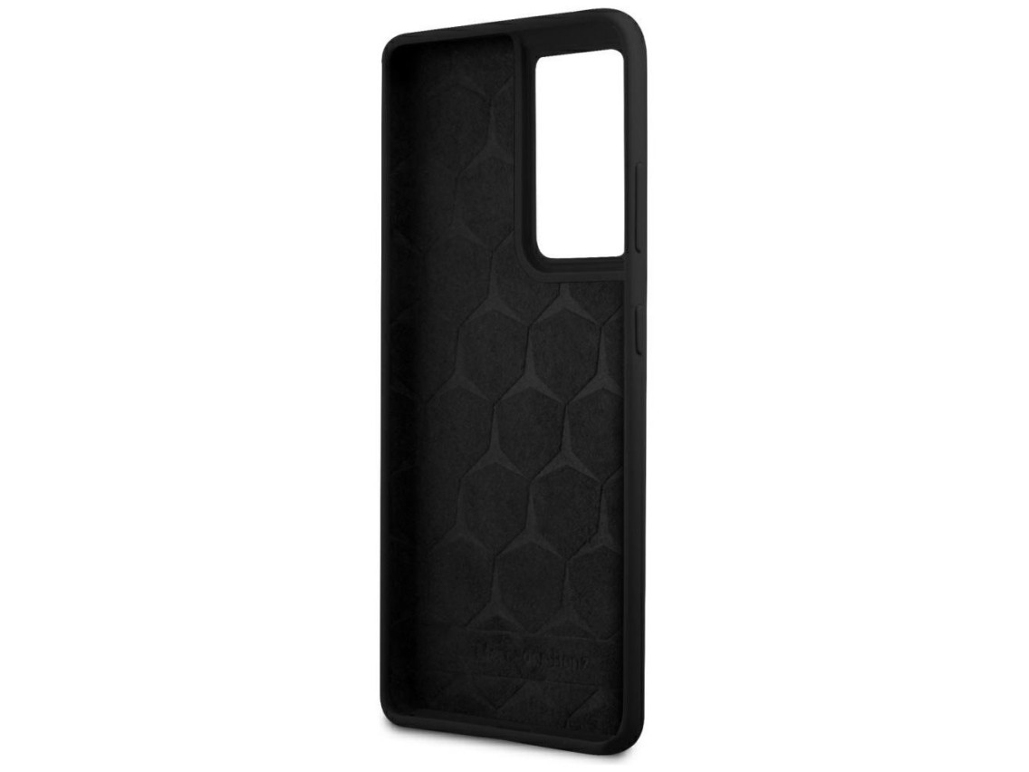 Capa de silicone Mercedes Line para Samsung Galaxy S21 Ultra - Preta