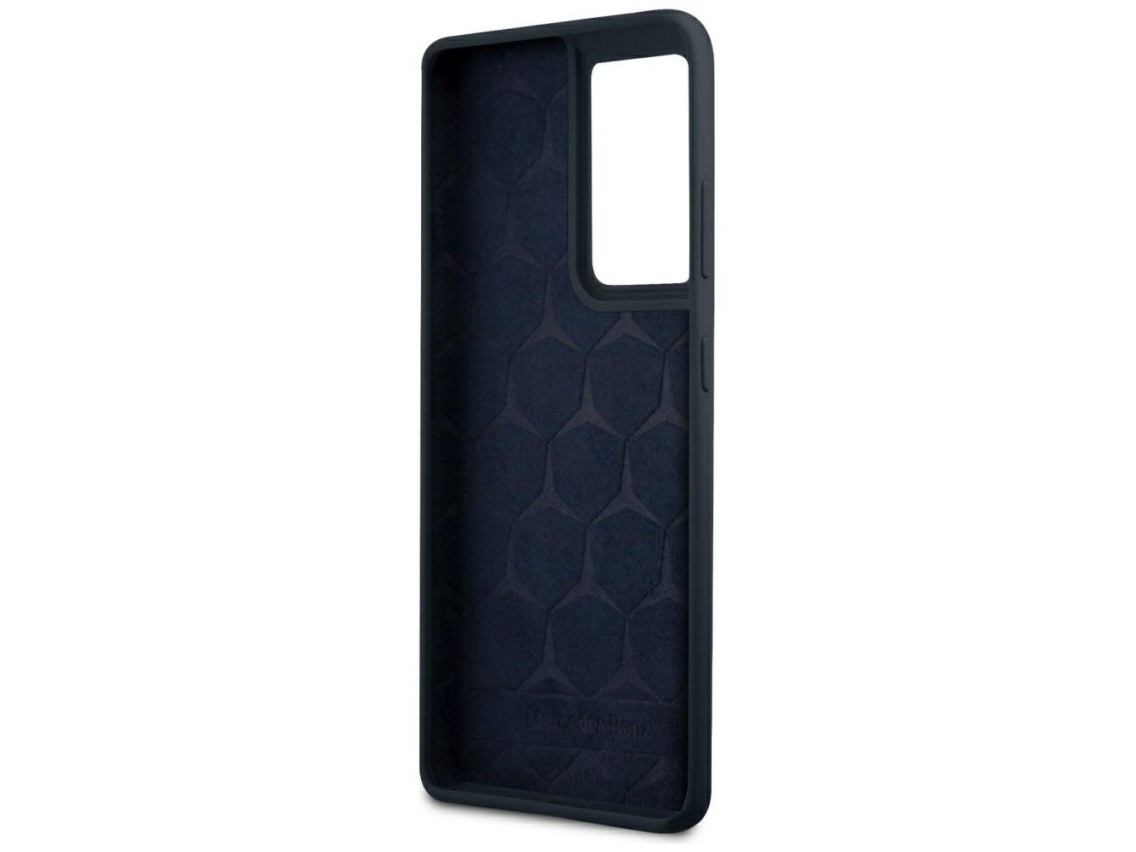 Funda de silicona Mercedes Line para Samsung Galaxy S21 Ultra - Azul
