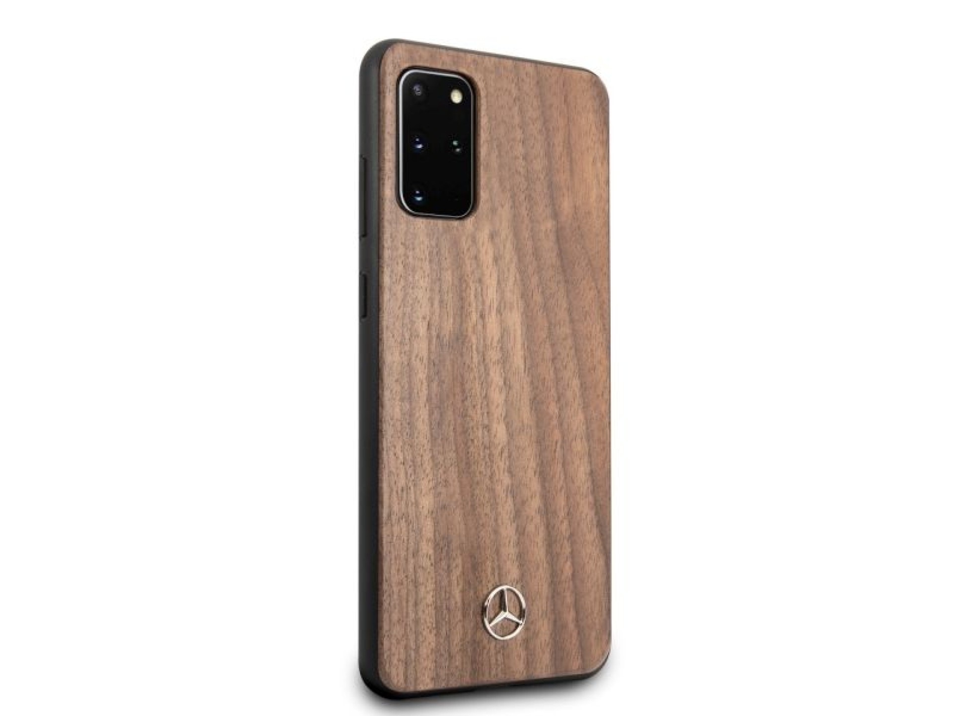 Capa Mercedes Wood Line Walnut para Samsung Galaxy S20+ - Marrom