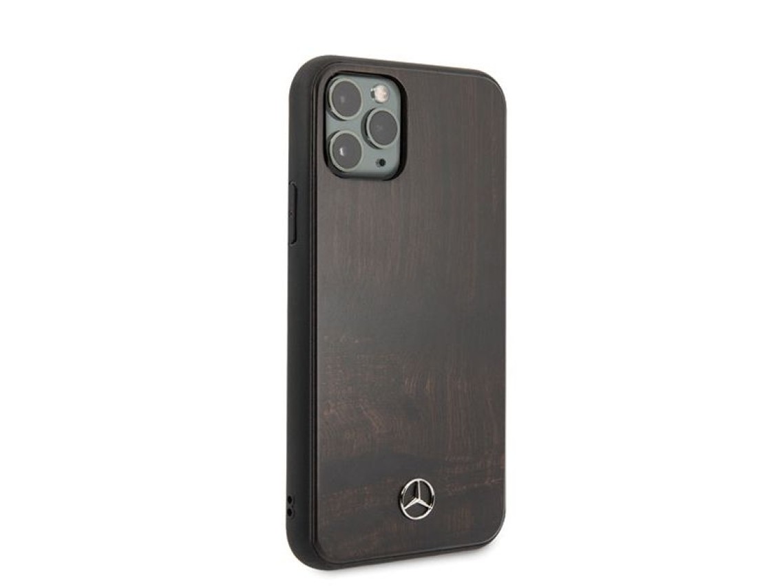 Mercedes Wood Line Rosewood case for iPhone 11 Pro Max - brown