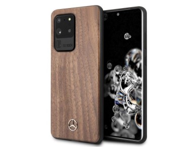Mercedes Wood Line Walnut Case for Samsung Galaxy S20 Ultra - Brown Mercedes Wood Line Walnut Case for Samsung Galaxy S20 Ultra - Brown