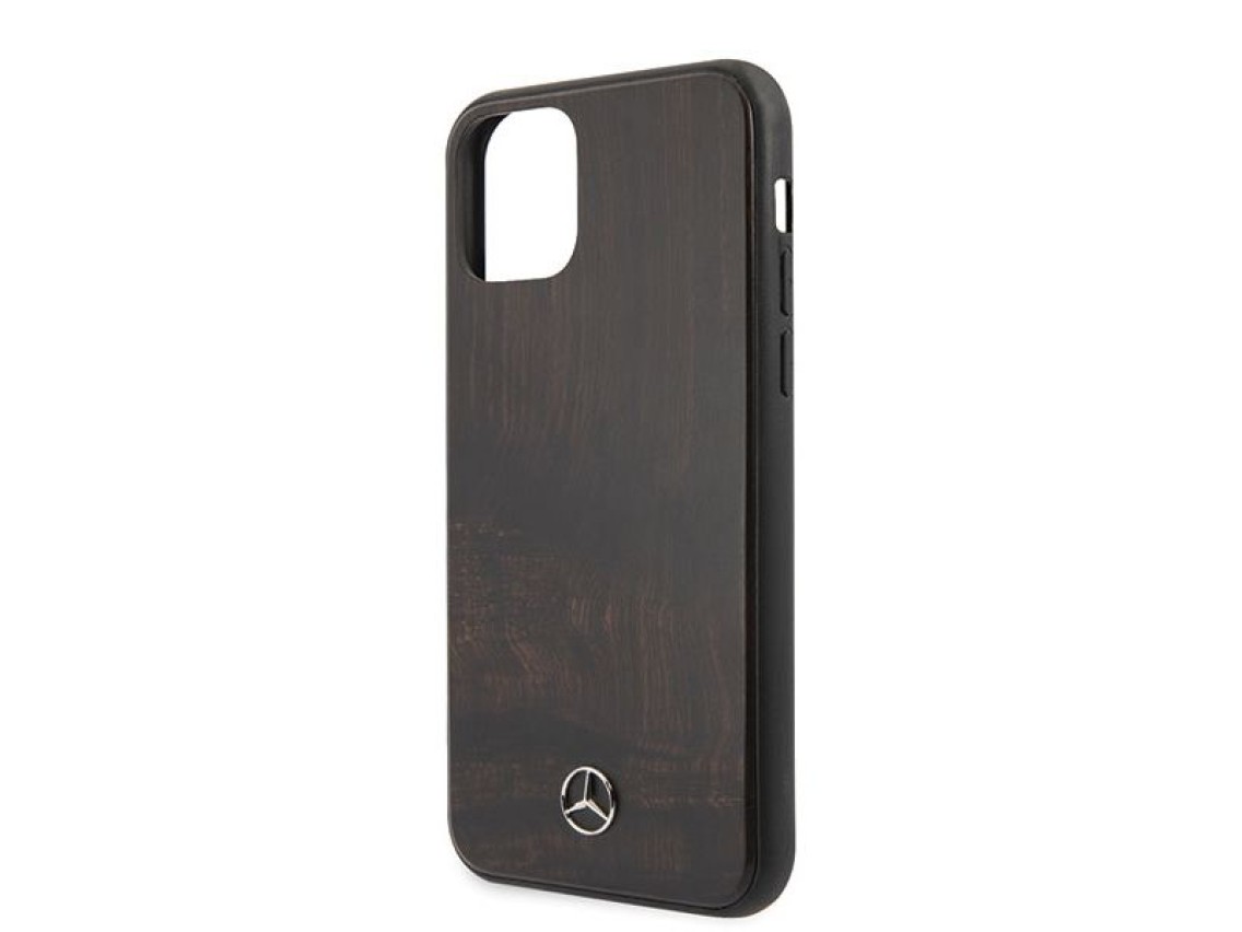 Mercedes Wood Line Rosewood case for iPhone 11 Pro Max - brown