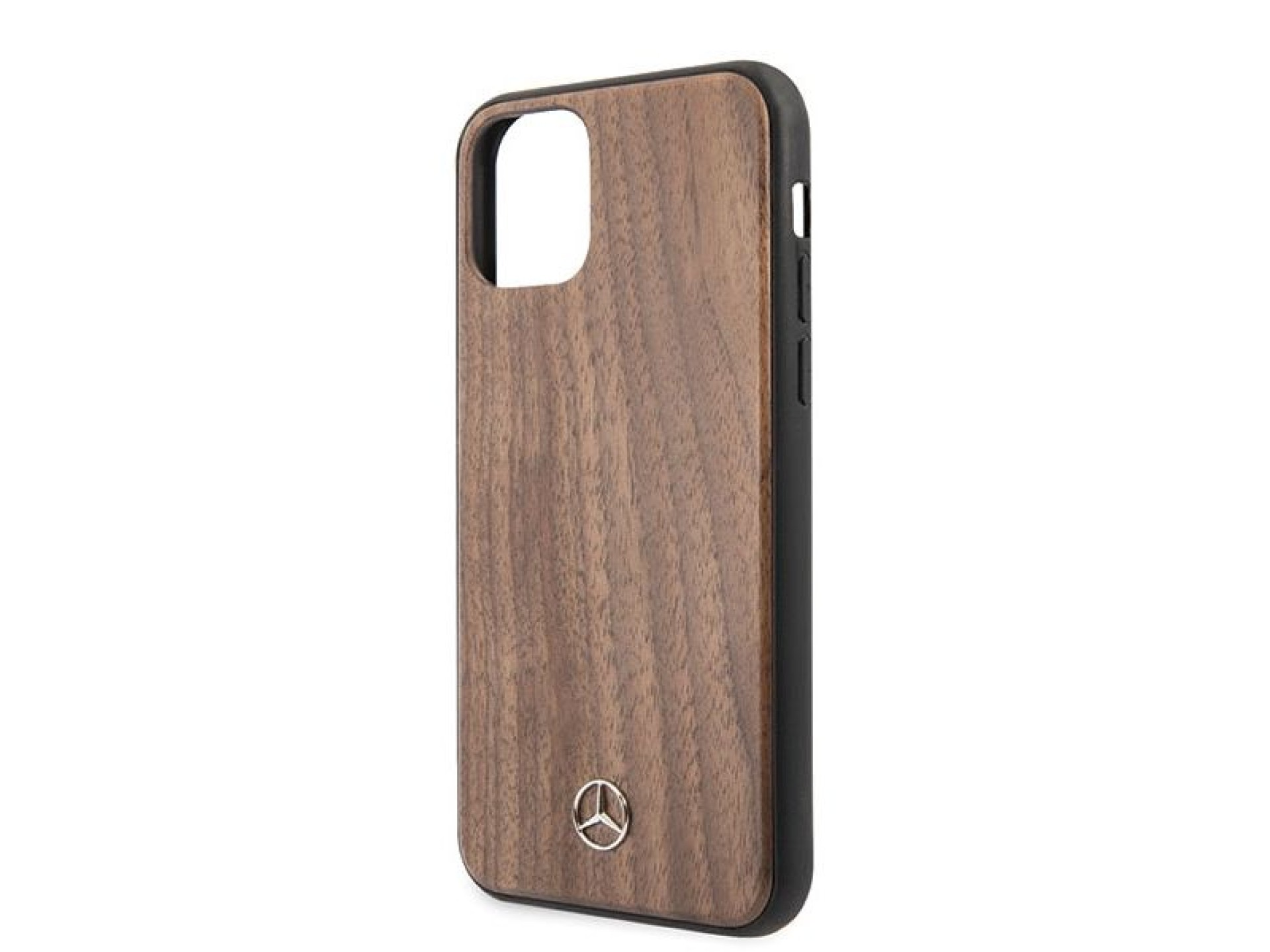 Capa Mercedes Wood Line Walnut para iPhone 11 Pro Max - Marrom