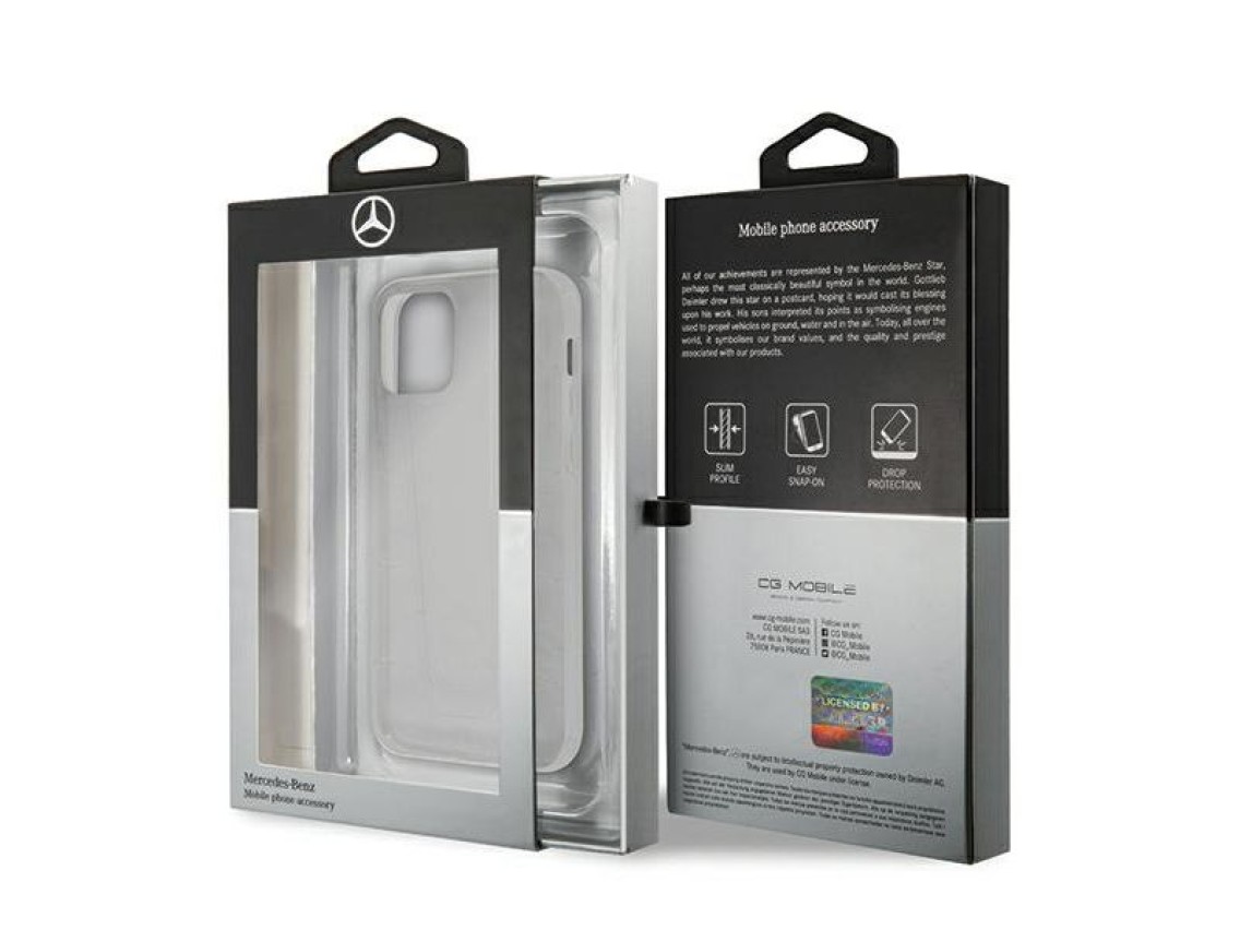 Funda Mercedes Line para iPhone 12 mini - Transparente