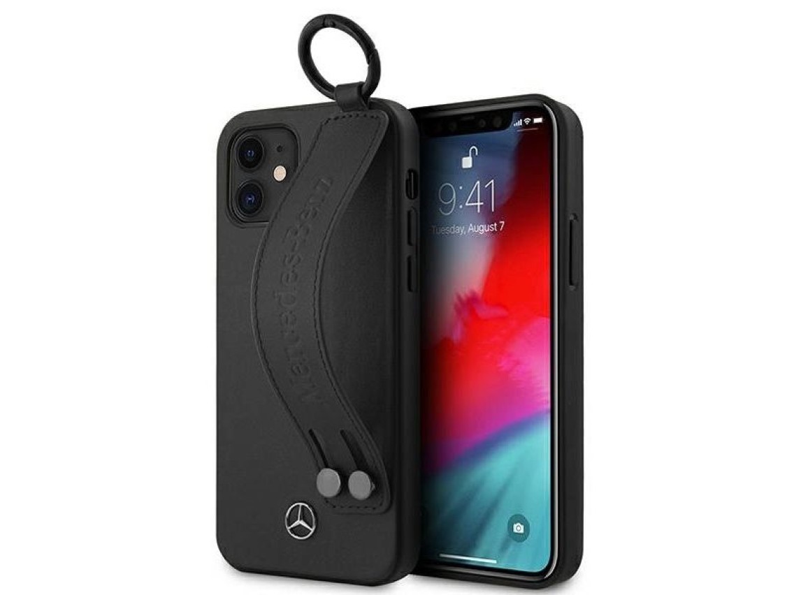 Mercedes Strap Line Case for iPhone 12 mini - Black