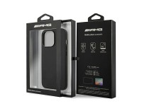 Funda de cuero AMG con estampado en caliente para iPhone 13 Pro / 13 de 6,1" - Negra Funda de cuero AMG con estampado en caliente para iPhone 13 Pro / 13 de 6,1" - Negra