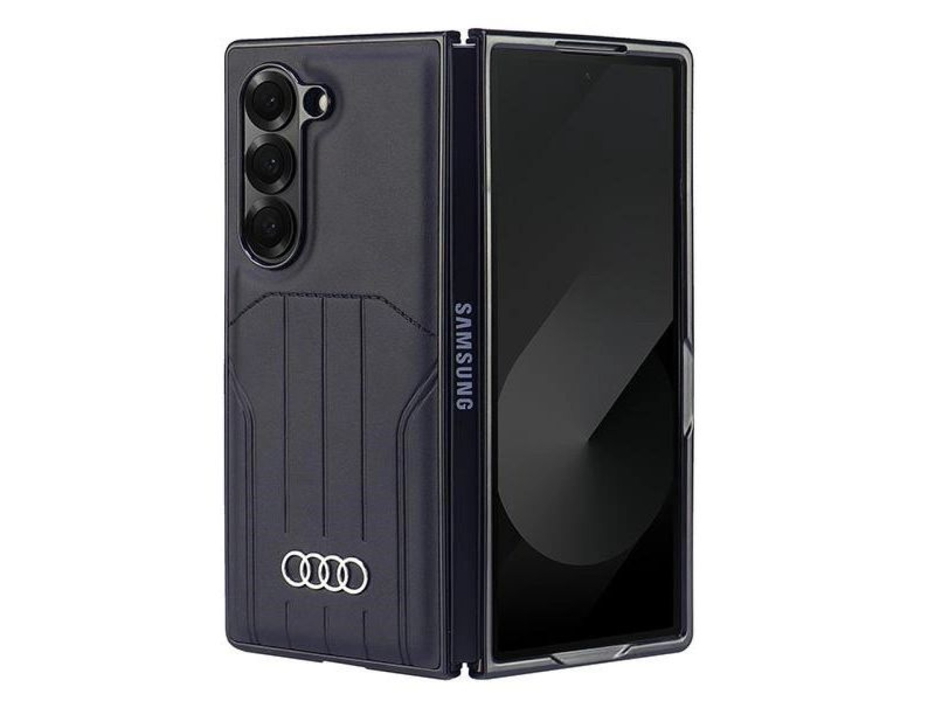 Funda Audi de piel sintética MagSafe para Samsung Galaxy Z Fold 6 - Negra