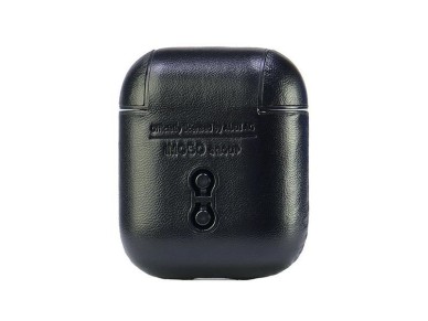 Audi Leather Big Logo Case for AirPods 1 / 2 - Black Audi Leather Big Logo Case for AirPods 1 / 2 - Black