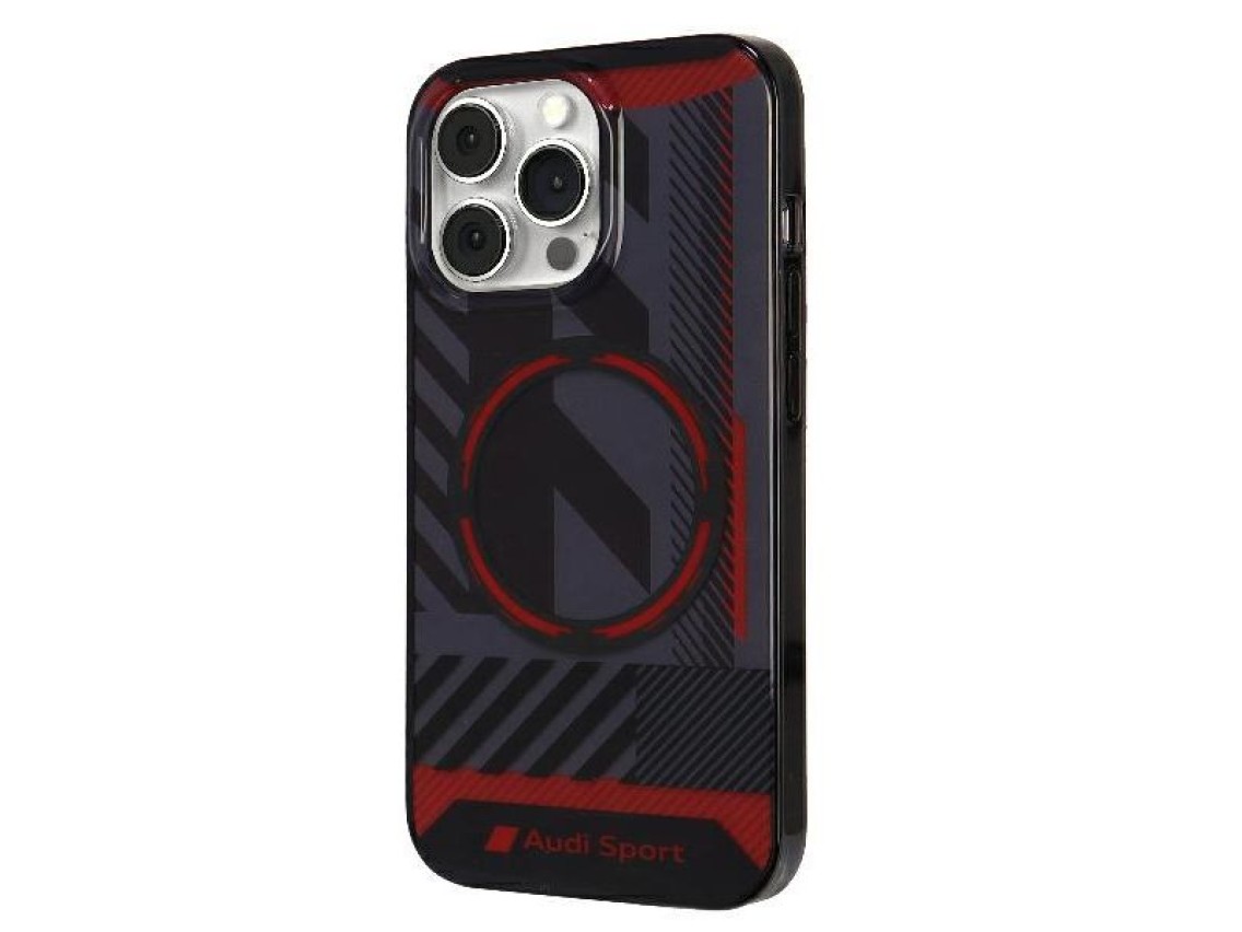 Capa Audi IML Sport MagSafe para iPhone 13 Pro Max - Preta