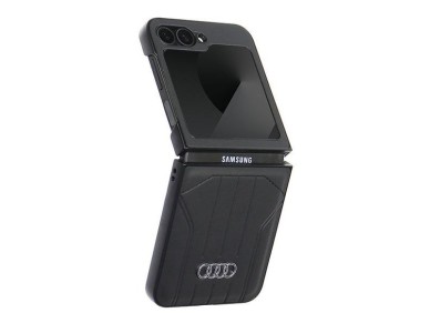 Funda Audi de piel sintética MagSafe para Samsung Galaxy Z Flip 6 - Negra Funda Audi de piel sintética MagSafe para Samsung Galaxy Z Flip 6 - Negra