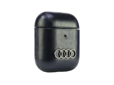 Audi Leather Big Logo Case for AirPods 1 / 2 - Black Audi Leather Big Logo Case for AirPods 1 / 2 - Black
