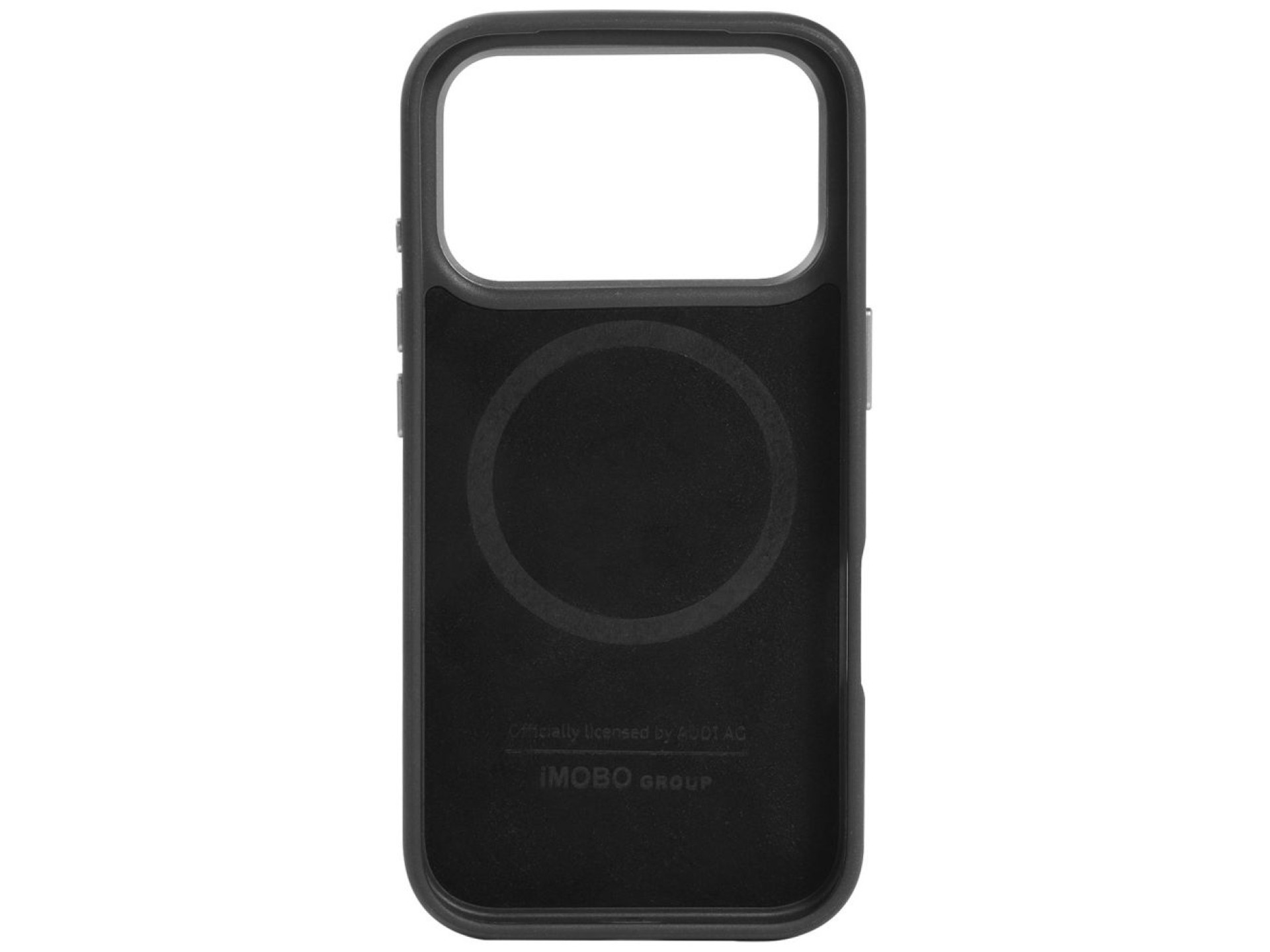 Audi RSQ Carbon Fiber Sport Red Circle MagSafe Case for iPhone 17 Pro - Black