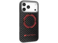 Capa MagSafe Audi RSQ Carbon Fiber Sport Red Circle para iPhone 17 Pro Max - Preta Capa MagSafe Audi RSQ Carbon Fiber Sport Red Circle para iPhone 17 Pro Max - Preta