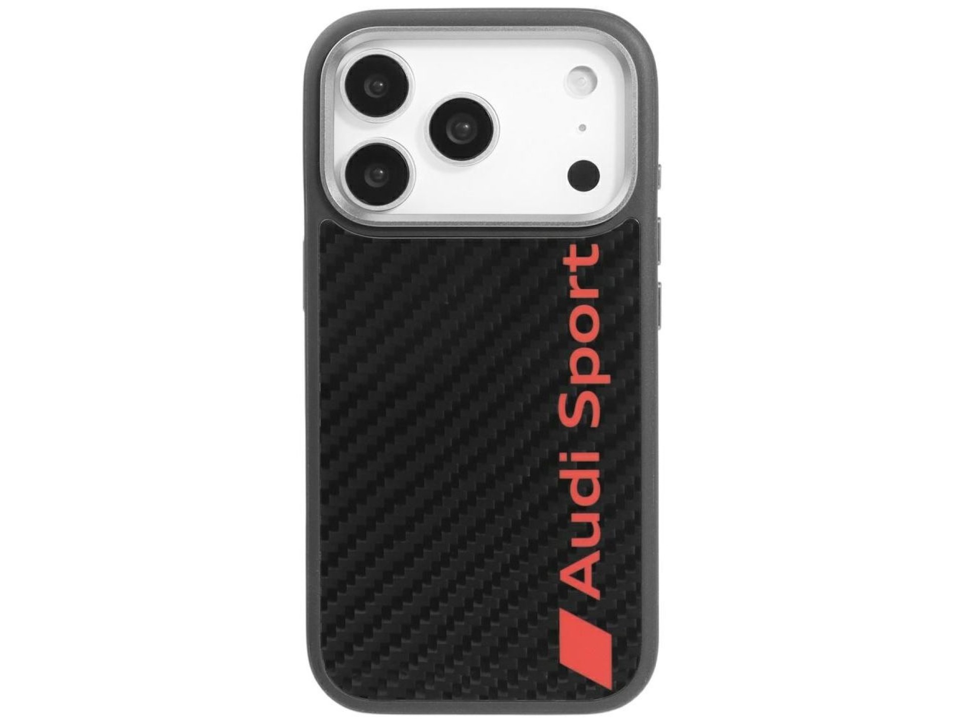 Audi R8 Carbon Fiber MagSafe Case for iPhone 17 Pro - Black