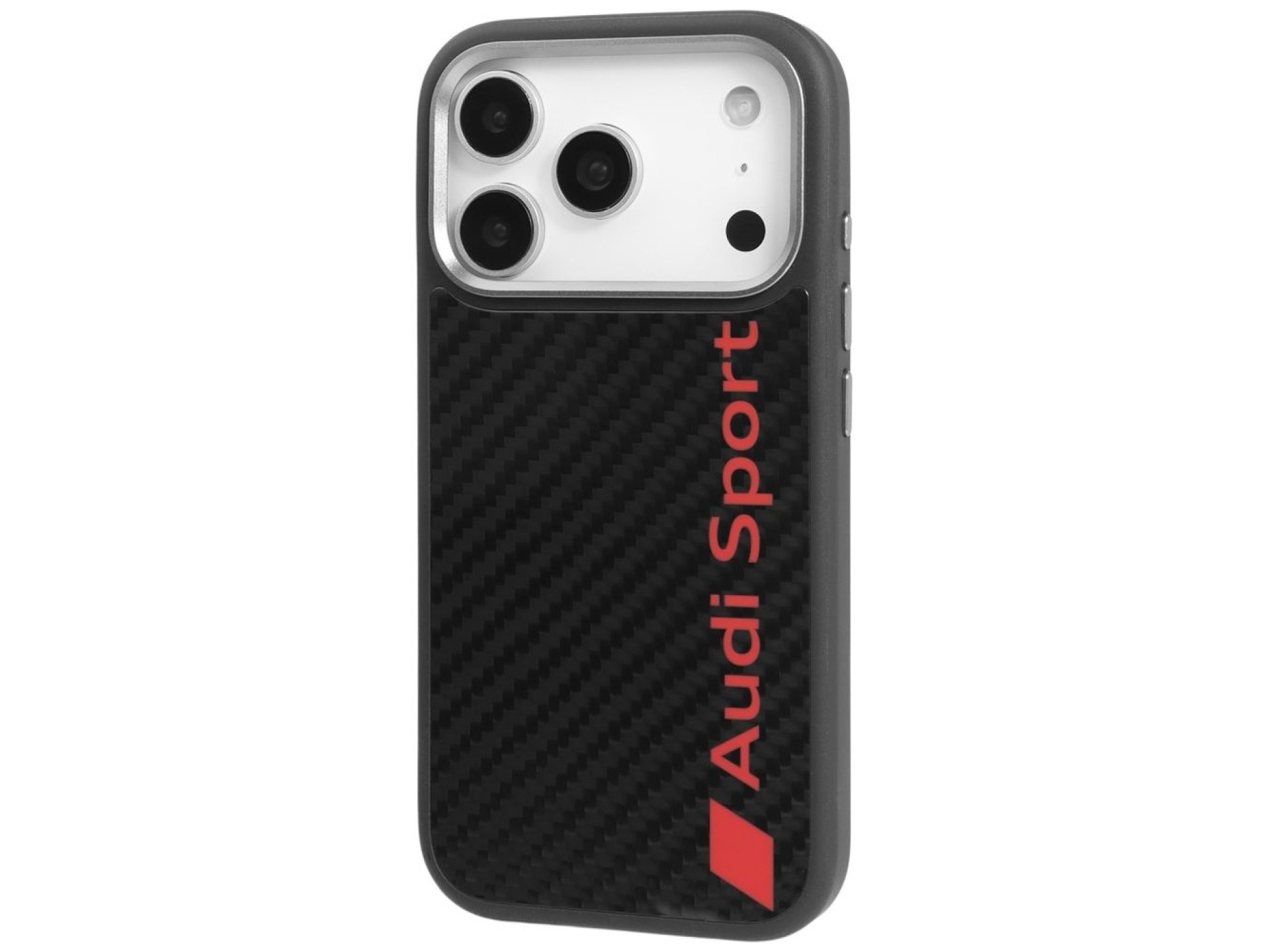 Audi R8 Carbon Fiber MagSafe Case for iPhone 17 Pro - Black
