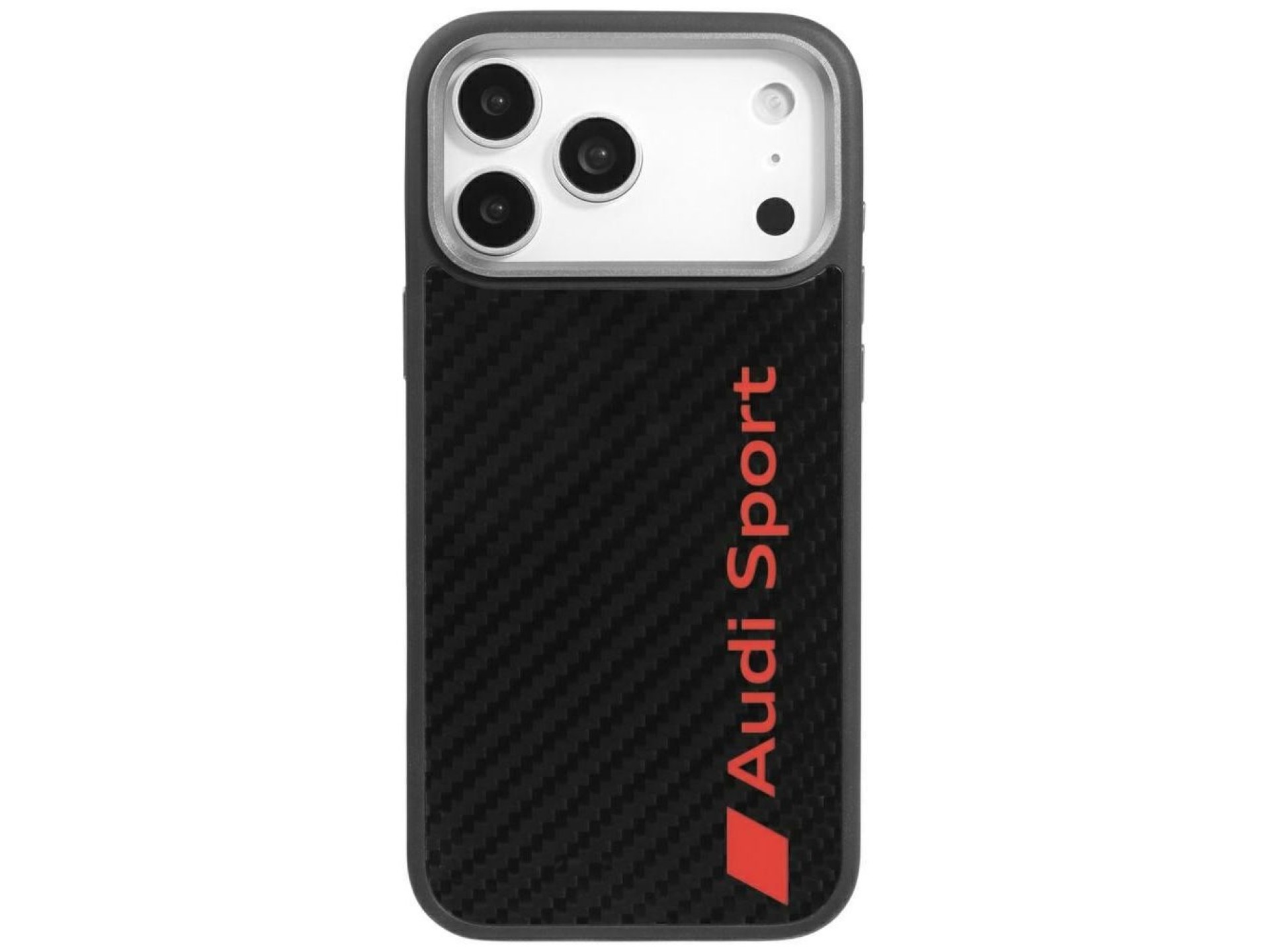 Capa MagSafe em fibra de carbono Audi R8 para iPhone 17 Pro Max - Preta