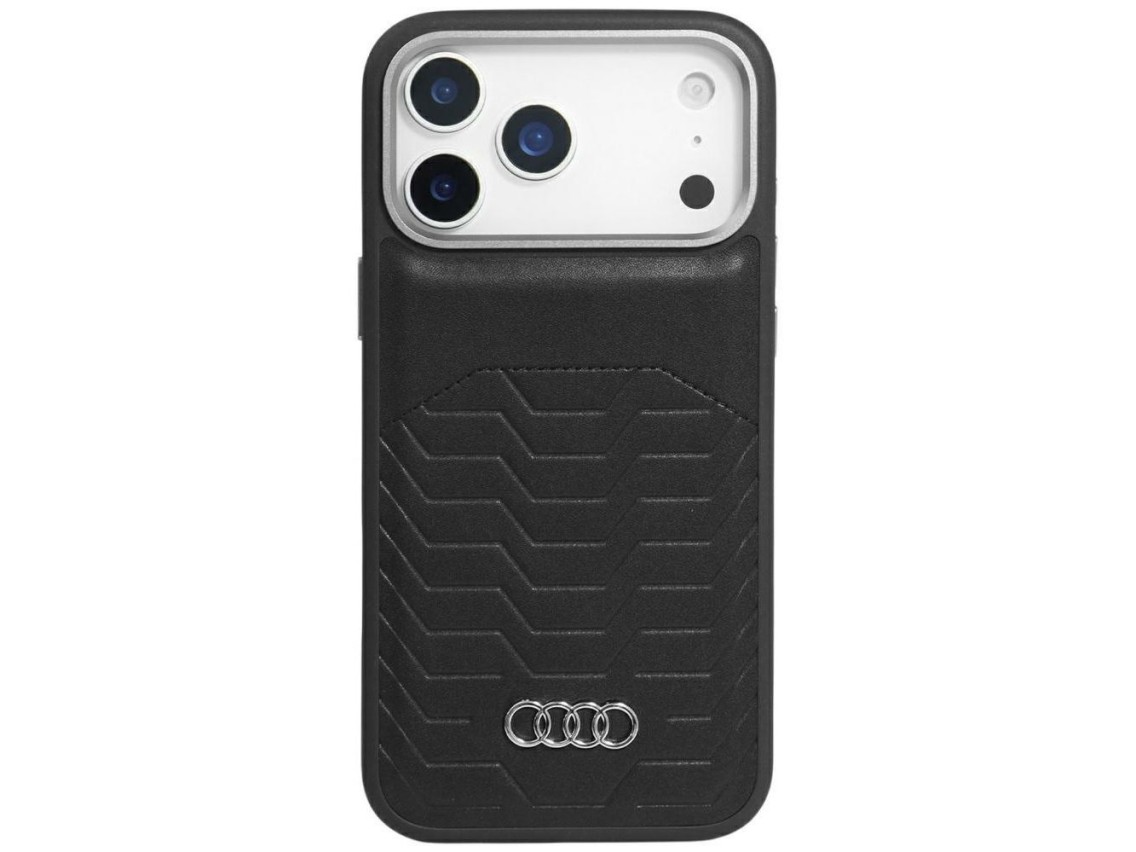 Funda Audi GT de piel sintética MagSafe para iPhone 17 Pro - negra