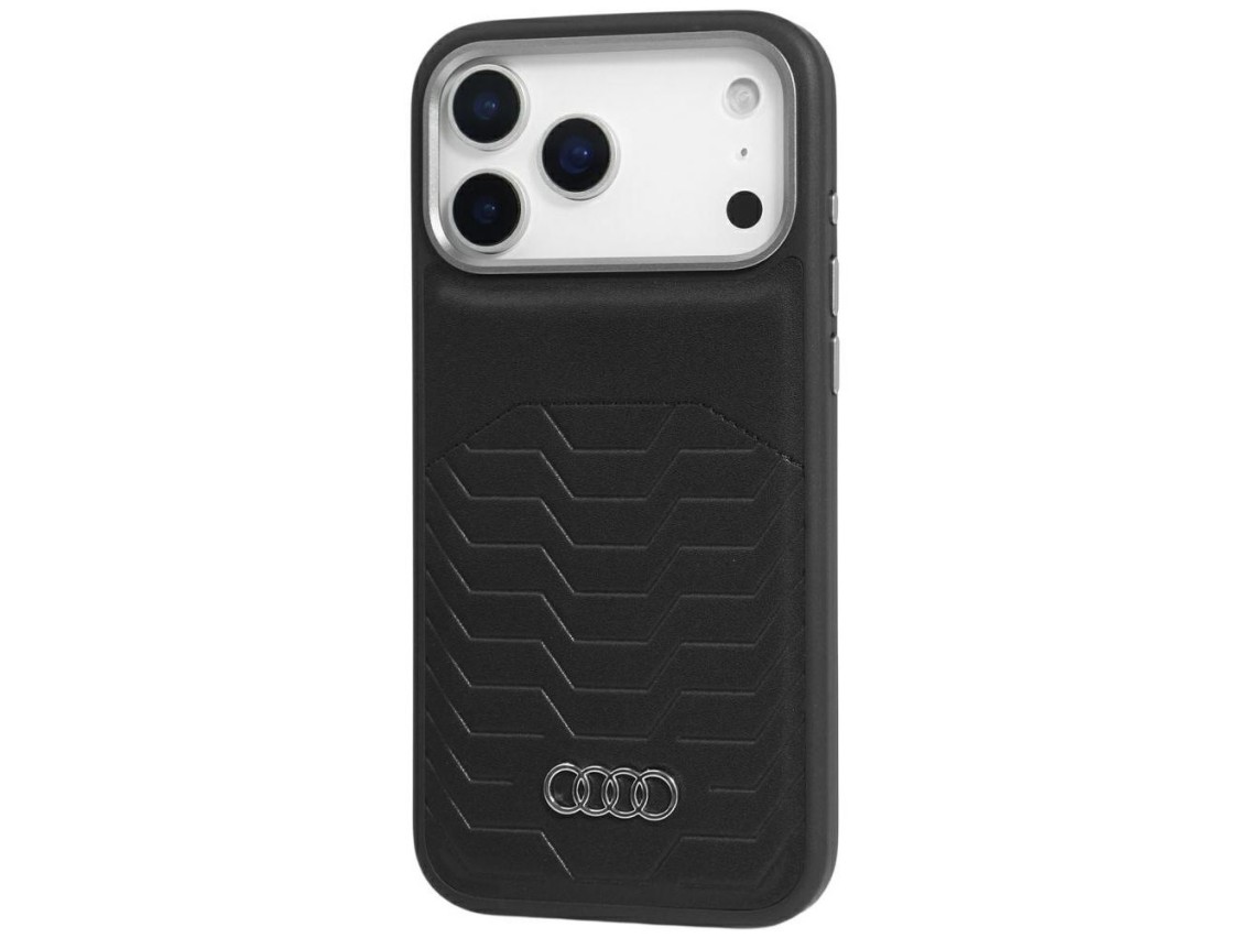 Funda Audi GT de piel sintética MagSafe para iPhone 17 Pro - negra