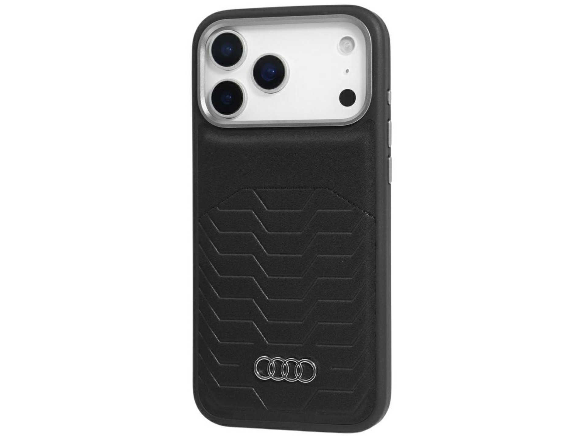 Funda Audi GT de piel sintética MagSafe para iPhone 17 Pro - negra