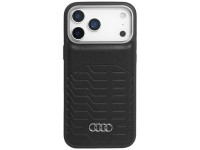 Capa MagSafe em couro sintético Audi GT para iPhone 17 Pro - preta Capa MagSafe em couro sintético Audi GT para iPhone 17 Pro - preta