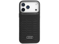 Capa MagSafe em couro sintético Audi GT para iPhone 17 Pro Max - Preta Capa MagSafe em couro sintético Audi GT para iPhone 17 Pro Max - Preta
