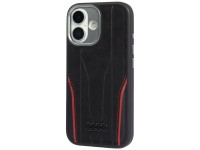 Audi R8 Genuine Leather MagSafe Case for iPhone 17 - Black and Red Audi R8 Genuine Leather MagSafe Case for iPhone 17 - Black and Red