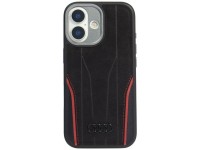 Audi R8 Genuine Leather MagSafe Case for iPhone 17 - Black and Red Audi R8 Genuine Leather MagSafe Case for iPhone 17 - Black and Red