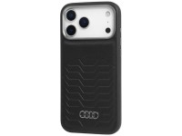 Capa MagSafe em couro sintético Audi GT para iPhone 17 Pro Max - Preta Capa MagSafe em couro sintético Audi GT para iPhone 17 Pro Max - Preta