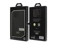 Audi Synthetic Leather MagSafe iPhone 16 Pro 6.3" black/black hardcase AU-TPUPCMIP16P-GT/D3-BK Audi Synthetic Leather MagSafe iPhone 16 Pro 6.3" black/black hardcase AU-TPUPCMIP16P-GT/D3-BK