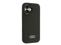 Funda de silicona Audi para iPhone 16 de 6,1" negra/funda rígida negra AU-LSRIP16-Q3/D1-BK Funda de silicona Audi para iPhone 16 de 6,1" negra/funda rígida negra AU-LSRIP16-Q3/D1-BK
