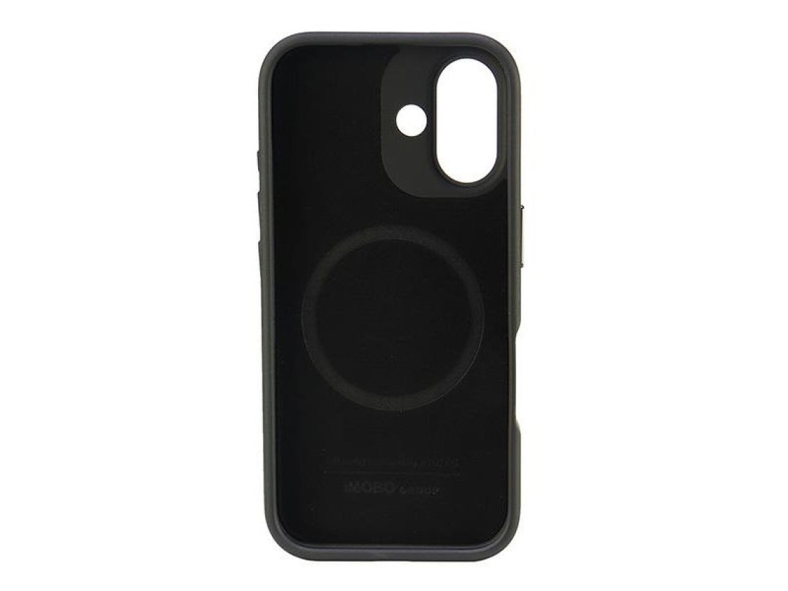 Funda rígida Audi de piel sintética MagSafe para iPhone 16 Plus de 6,7" negra/negra AU-TPUPCMIP16M-G