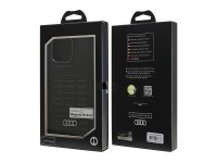Funda rígida Audi de piel sintética MagSafe para iPhone 16 Pro Max de 6,9" en color negro/negro (AU- Funda rígida Audi de piel sintética MagSafe para iPhone 16 Pro Max de 6,9" en color negro/negro (AU-